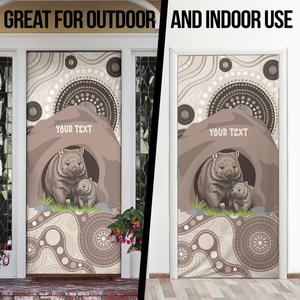 Personalised Australia Wombat Door Cover Welcome To Our Home Aboriginal Art - Aussie Hoodie