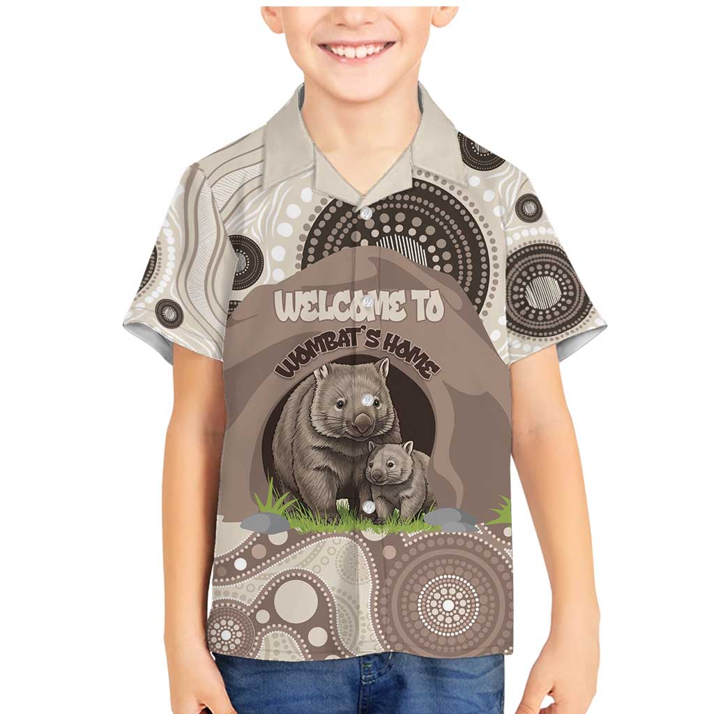 Personalised Australia Wombat Family Matching Mermaid Dress and Hawaiian Shirt Welcome To Our Home Aboriginal Art - Aussie Hoodie