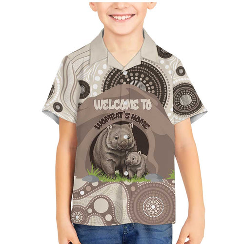 Personalised Australia Wombat Family Matching Mermaid Dress and Hawaiian Shirt Welcome To Our Home Aboriginal Art - Aussie Hoodie