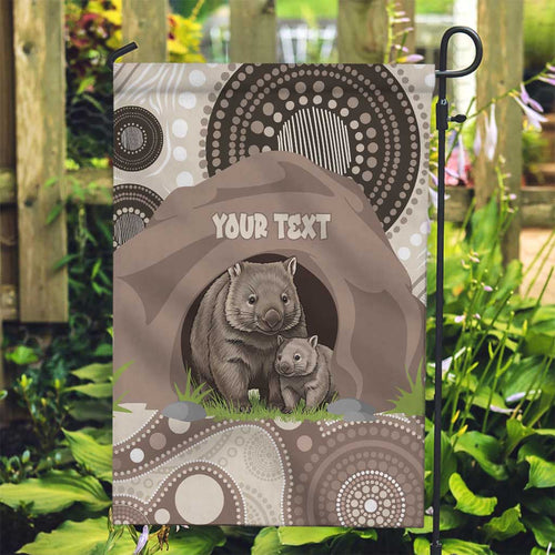 Personalised Australia Wombat Garden Flag Welcome To Our Home Aboriginal Art - Aussie Hoodie