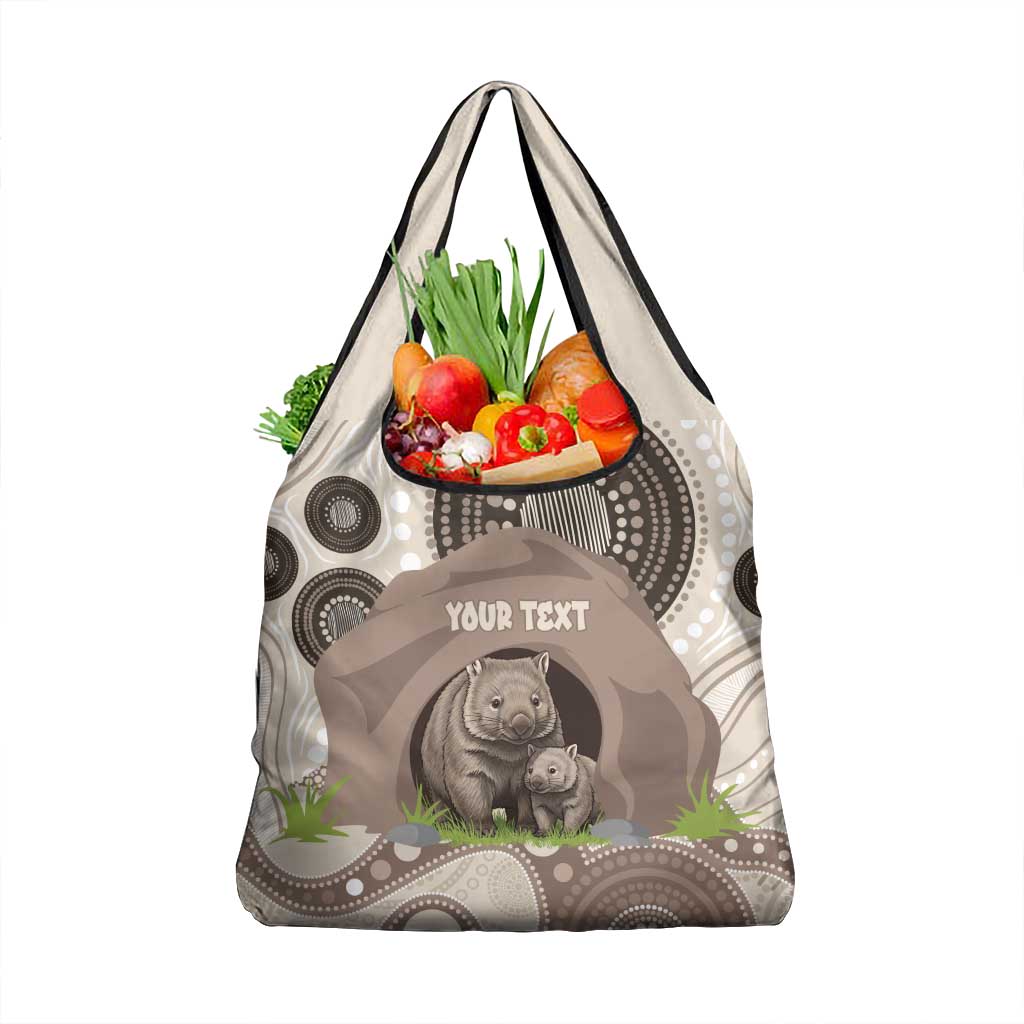 Personalised Australia Wombat Grocery Bag Welcome To Our Home Aboriginal Art - Aussie Hoodie