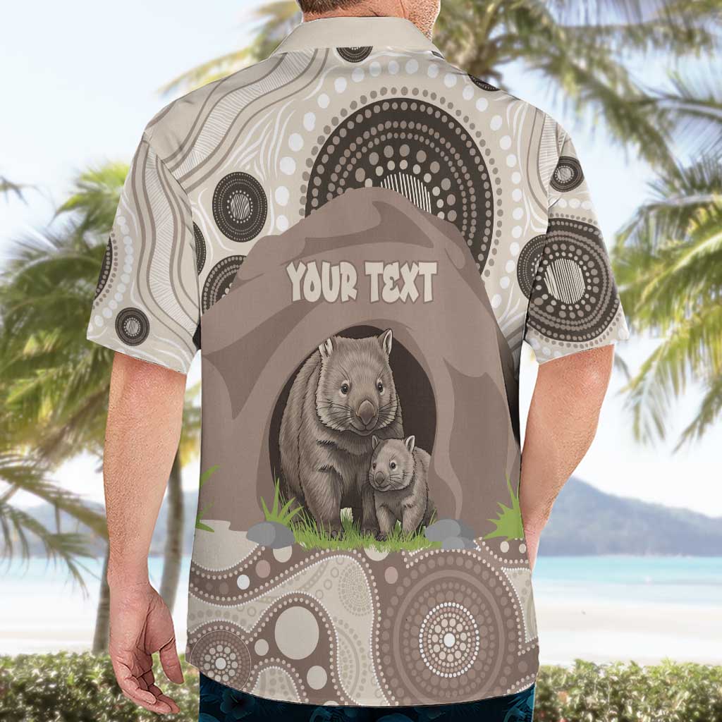 Personalised Australia Wombat Hawaiian Shirt Welcome To Our Home Aboriginal Art - Aussie Hoodie