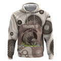 Personalised Australia Wombat Hoodie Welcome To Our Home Aboriginal Art - Aussie Hoodie