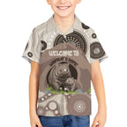 Personalised Australia Wombat Kid Hawaiian Shirt Welcome To Our Home Aboriginal Art - Aussie Hoodie