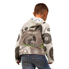 Personalised Australia Wombat Kid Hoodie Welcome To Our Home Aboriginal Art - Aussie Hoodie