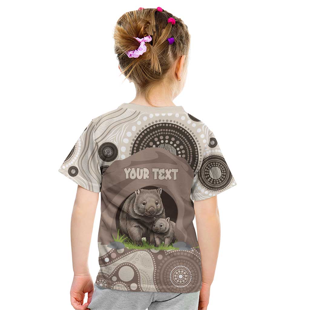 Personalised Australia Wombat Kid T Shirt Welcome To Our Home Aboriginal Art - Aussie Hoodie