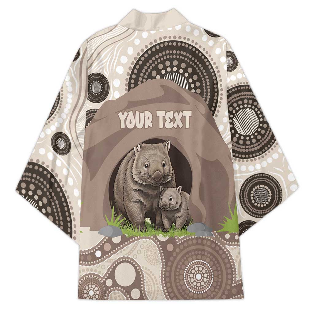 Personalised Australia Wombat Kimono Welcome To Our Home Aboriginal Art - Aussie Hoodie