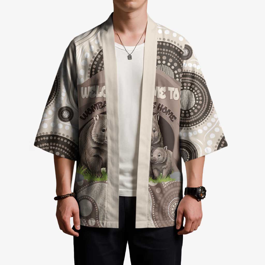 Personalised Australia Wombat Kimono Welcome To Our Home Aboriginal Art - Aussie Hoodie