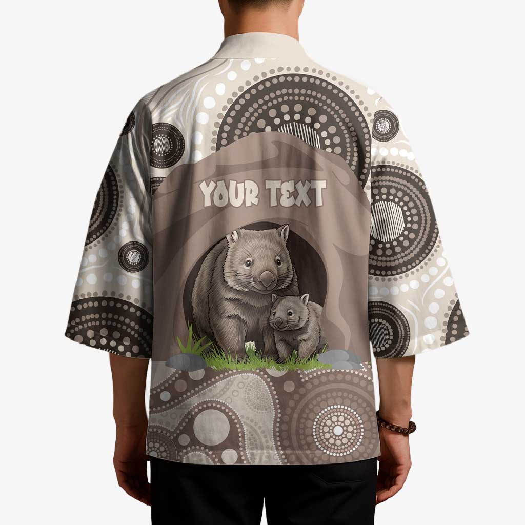Personalised Australia Wombat Kimono Welcome To Our Home Aboriginal Art - Aussie Hoodie