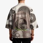 Personalised Australia Wombat Kimono Welcome To Our Home Aboriginal Art - Aussie Hoodie