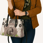 Personalised Australia Wombat Leather Bag Welcome To Our Home Aboriginal Art - Aussie Hoodie