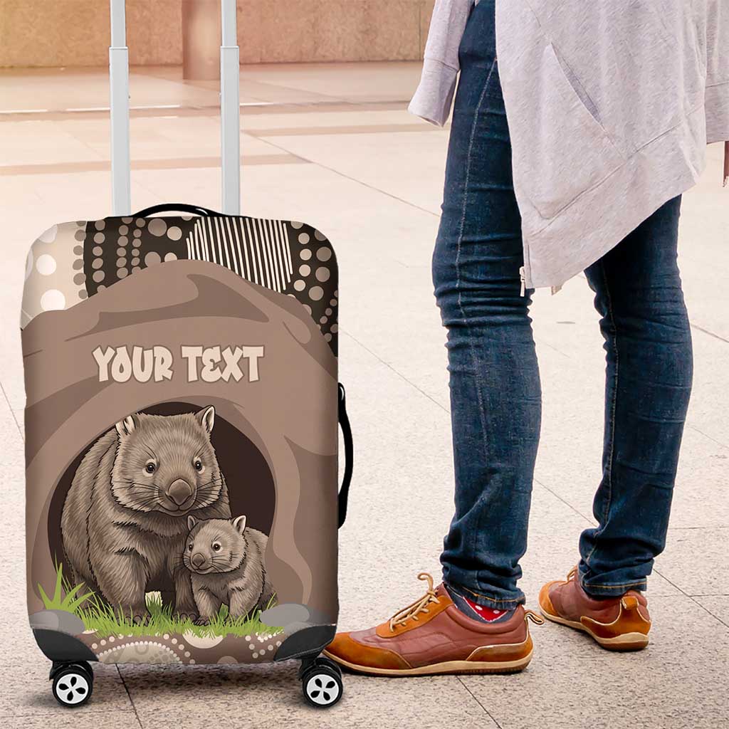 Personalised Australia Wombat Luggage Cover Welcome To Our Home Aboriginal Art - Aussie Hoodie