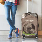 Personalised Australia Wombat Luggage Cover Welcome To Our Home Aboriginal Art - Aussie Hoodie
