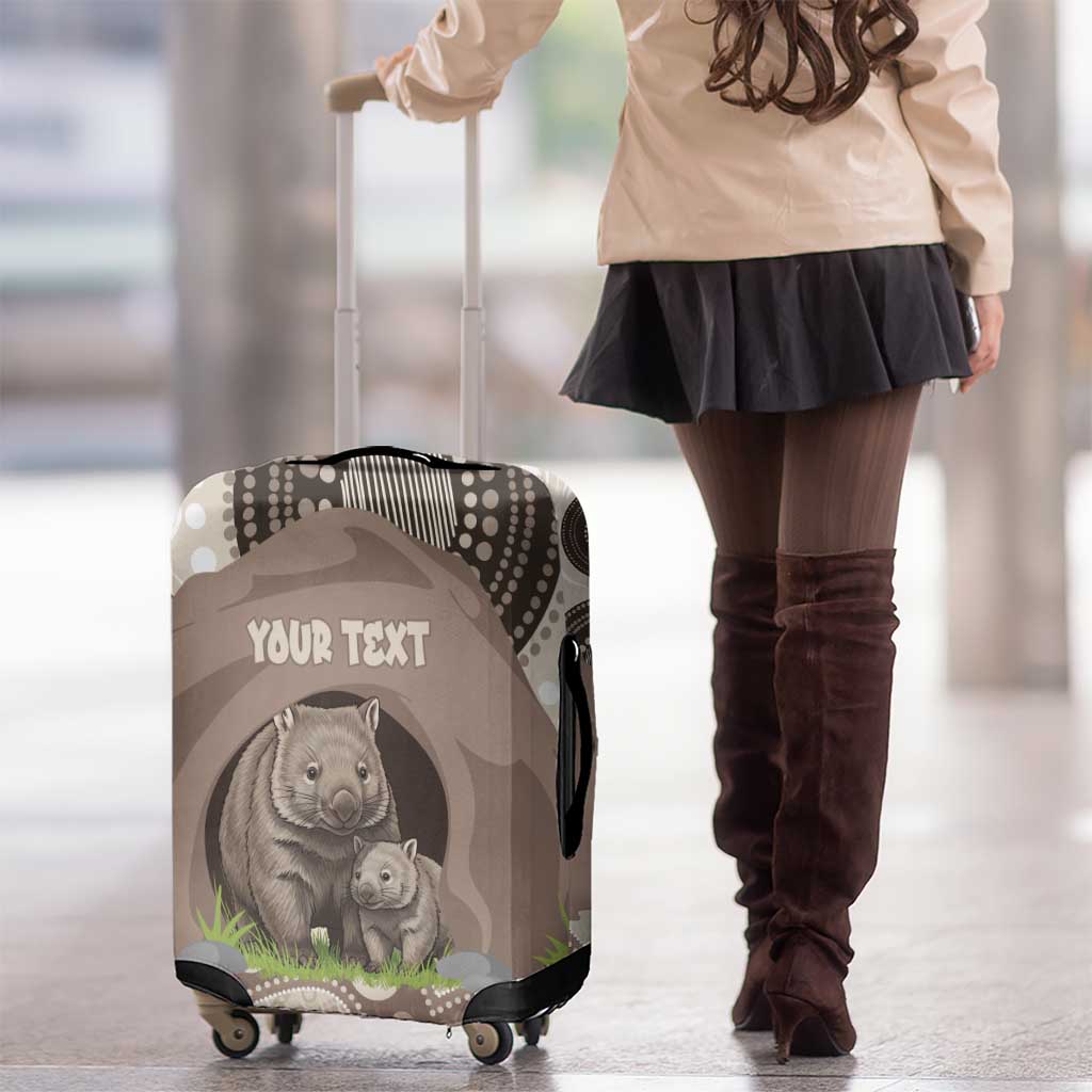 Personalised Australia Wombat Luggage Cover Welcome To Our Home Aboriginal Art - Aussie Hoodie