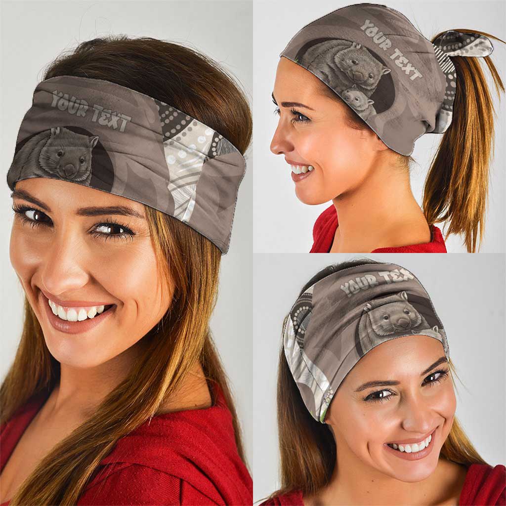 Personalised Australia Wombat Neck Gaiter Welcome To Our Home Aboriginal Art - Aussie Hoodie