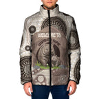 Personalised Australia Wombat Padded Jacket Welcome To Our Home Aboriginal Art - Aussie Hoodie