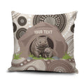 Personalised Australia Wombat Pillow Cover Welcome To Our Home Aboriginal Art - Aussie Hoodie