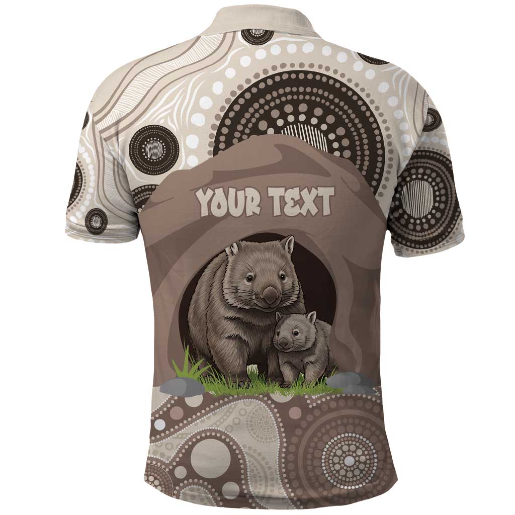 Personalised Australia Wombat Polo Shirt Welcome To Our Home Aboriginal Art - Aussie Hoodie