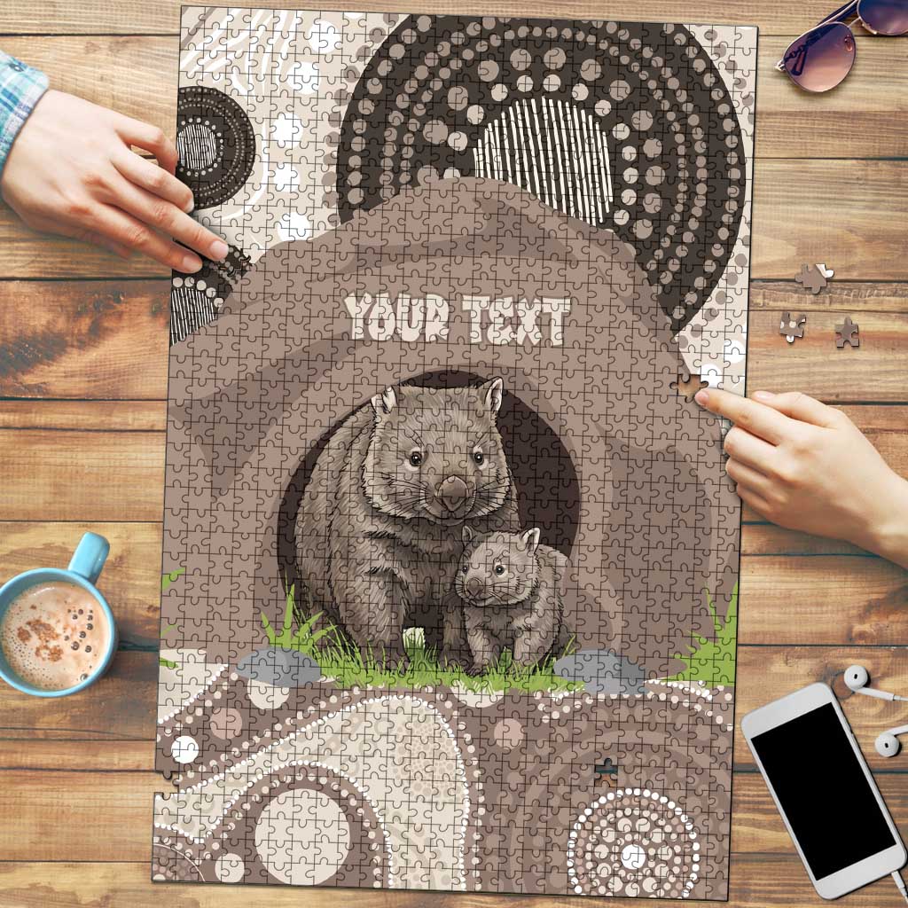 Personalised Australia Wombat Puzzle Welcome To Our Home Aboriginal Art - Aussie Hoodie