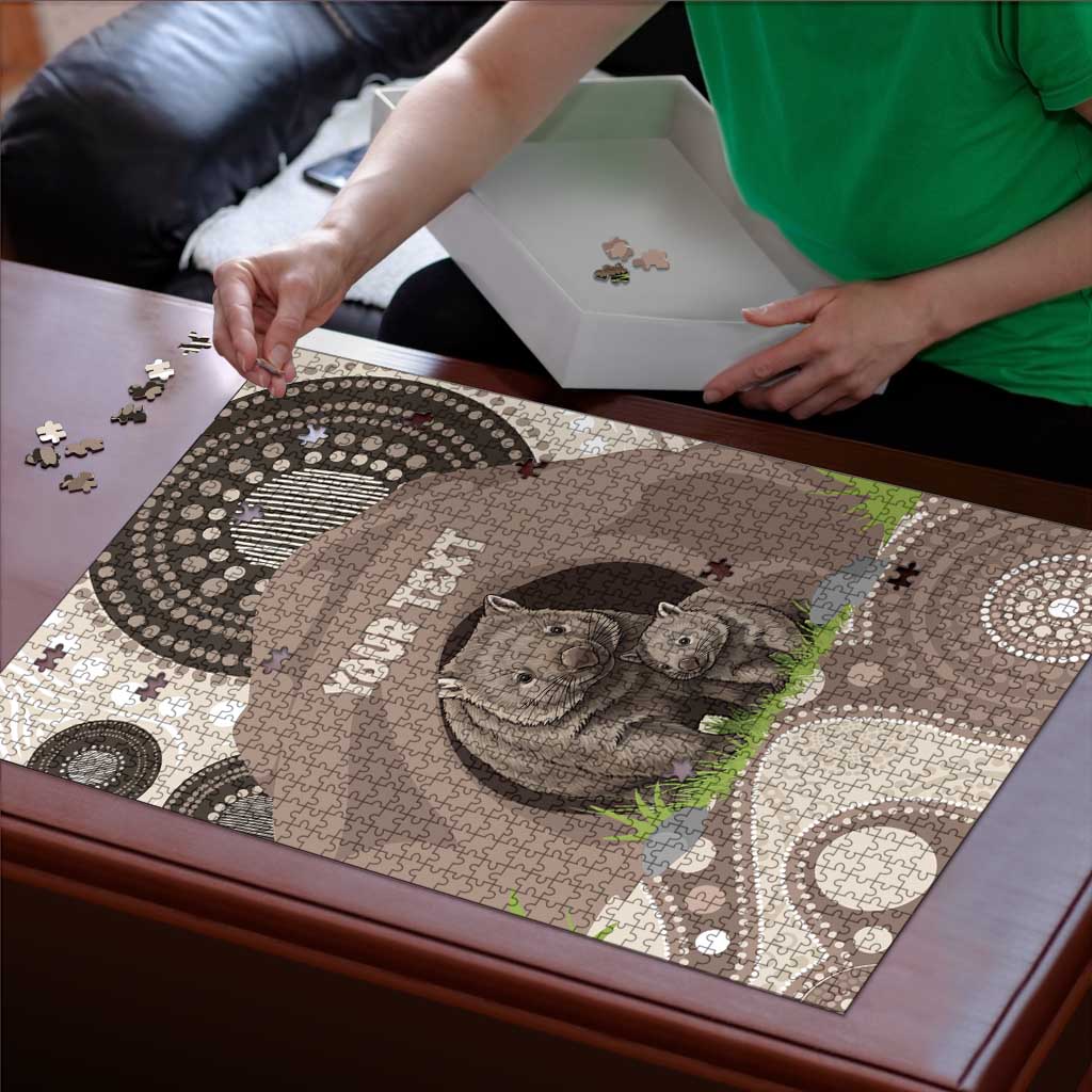 Personalised Australia Wombat Puzzle Welcome To Our Home Aboriginal Art - Aussie Hoodie