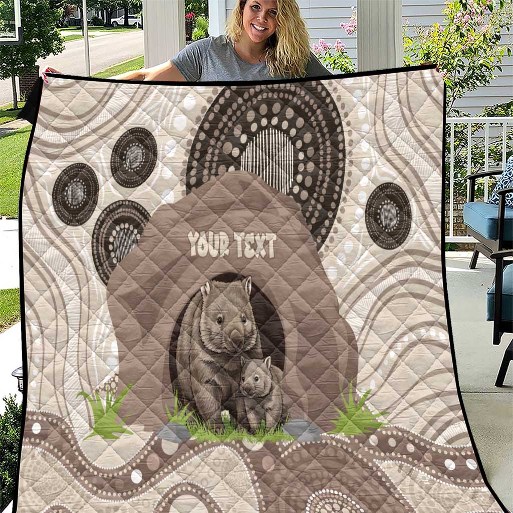 Personalised Australia Wombat Quilt Welcome To Our Home Aboriginal Art - Aussie Hoodie