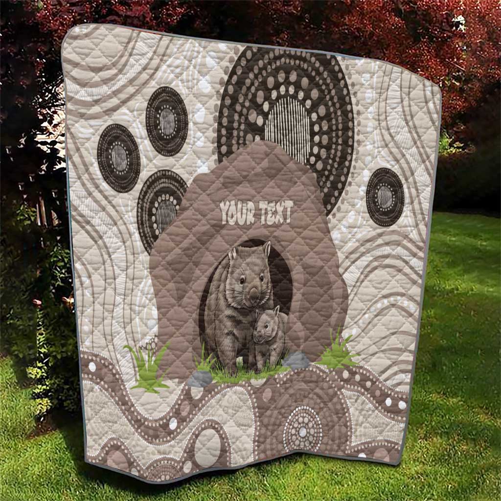 Personalised Australia Wombat Quilt Welcome To Our Home Aboriginal Art - Aussie Hoodie