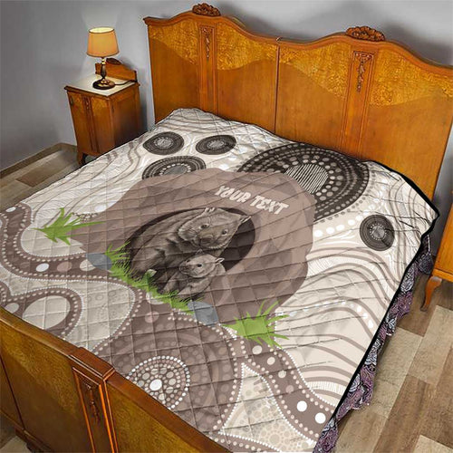 Personalised Australia Wombat Quilt Welcome To Our Home Aboriginal Art - Aussie Hoodie
