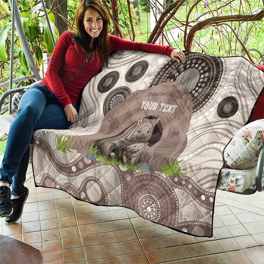Personalised Australia Wombat Quilt Welcome To Our Home Aboriginal Art - Aussie Hoodie