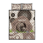 Personalised Australia Wombat Quilt Bed Set Welcome To Our Home Aboriginal Art - Aussie Hoodie