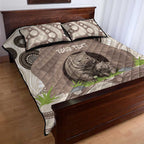 Personalised Australia Wombat Quilt Bed Set Welcome To Our Home Aboriginal Art - Aussie Hoodie