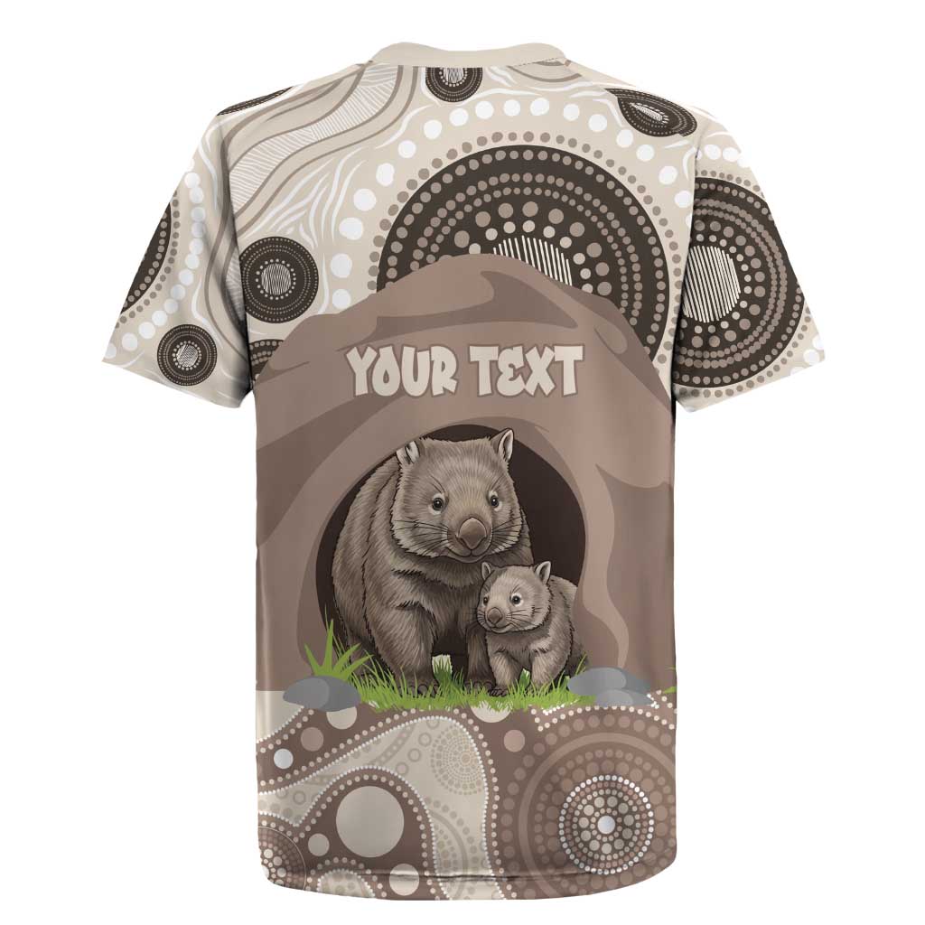 Personalised Australia Wombat Rugby Jersey Welcome To Our Home Aboriginal Art - Aussie Hoodie