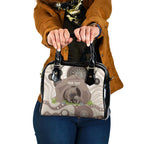 Personalised Australia Wombat Shoulder Handbag Welcome To Our Home Aboriginal Art - Aussie Hoodie