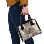 Personalised Australia Wombat Shoulder Handbag Welcome To Our Home Aboriginal Art - Aussie Hoodie