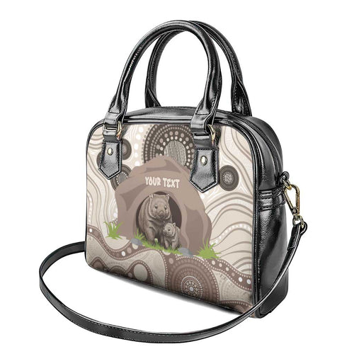 Personalised Australia Wombat Shoulder Handbag Welcome To Our Home Aboriginal Art - Aussie Hoodie