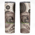 Personalised Australia Wombat Skinny Tumbler Welcome To Our Home Aboriginal Art - Aussie Hoodie