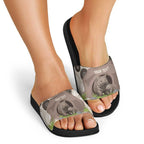 Personalised Australia Wombat Slide Sandals Welcome To Our Home Aboriginal Art - Aussie Hoodie