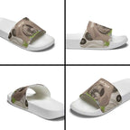 Personalised Australia Wombat Slide Sandals Welcome To Our Home Aboriginal Art - Aussie Hoodie
