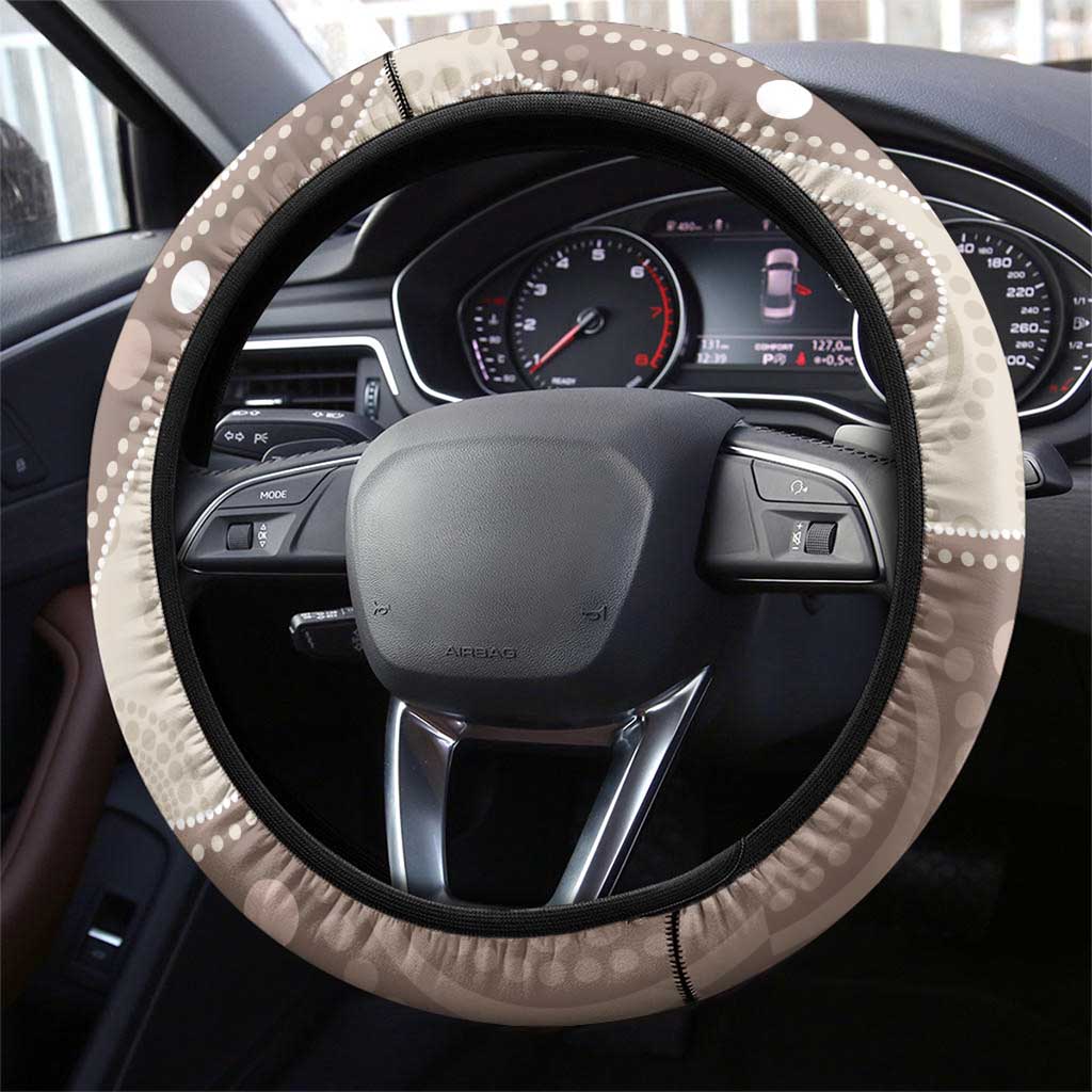 Australia Wombat Steering Wheel Cover Welcome To Our Home Aboriginal Art - Aussie Hoodie