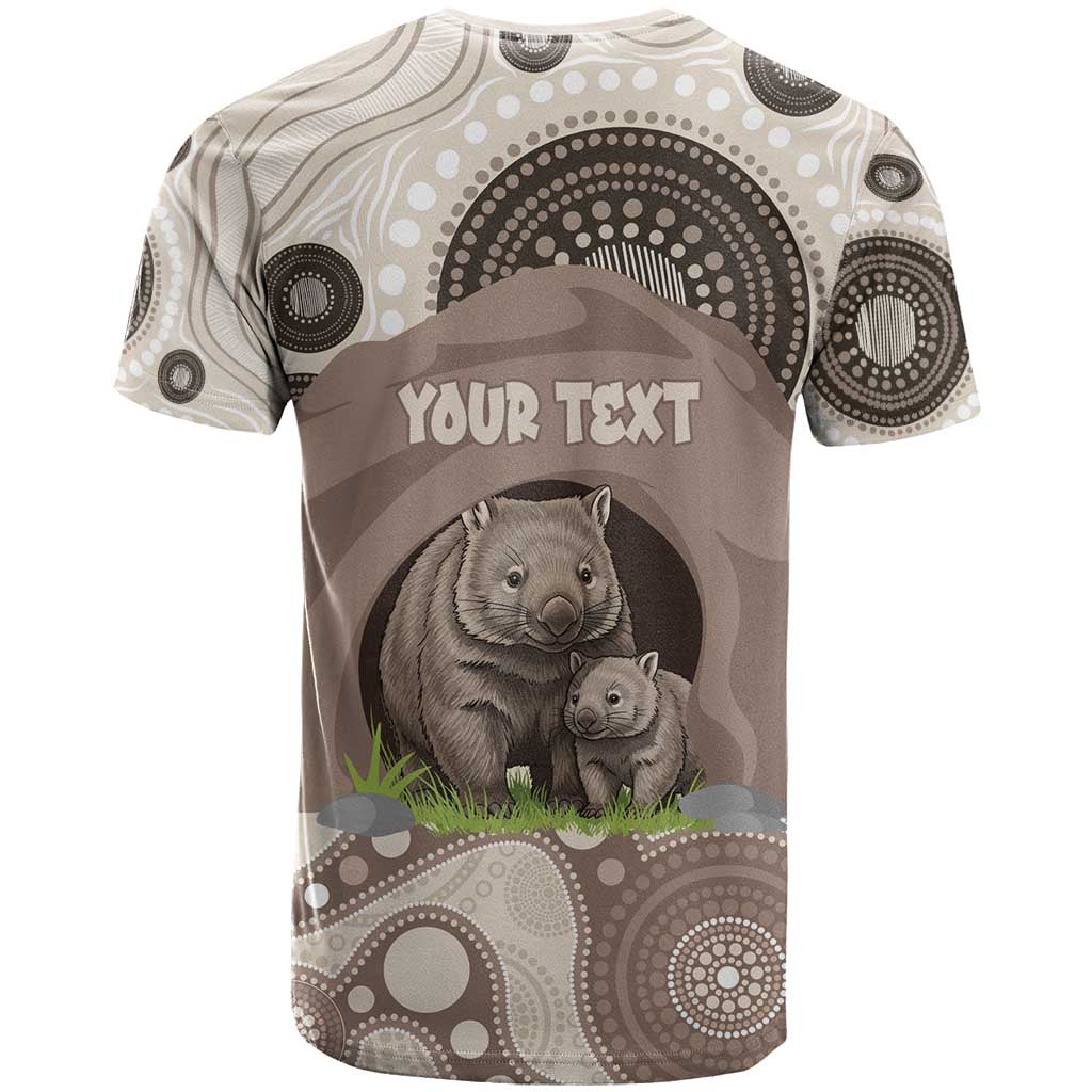 Personalised Australia Wombat T Shirt Welcome To Our Home Aboriginal Art - Aussie Hoodie