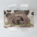 Personalised Australia Wombat Tablecloth Welcome To Our Home Aboriginal Art - Aussie Hoodie