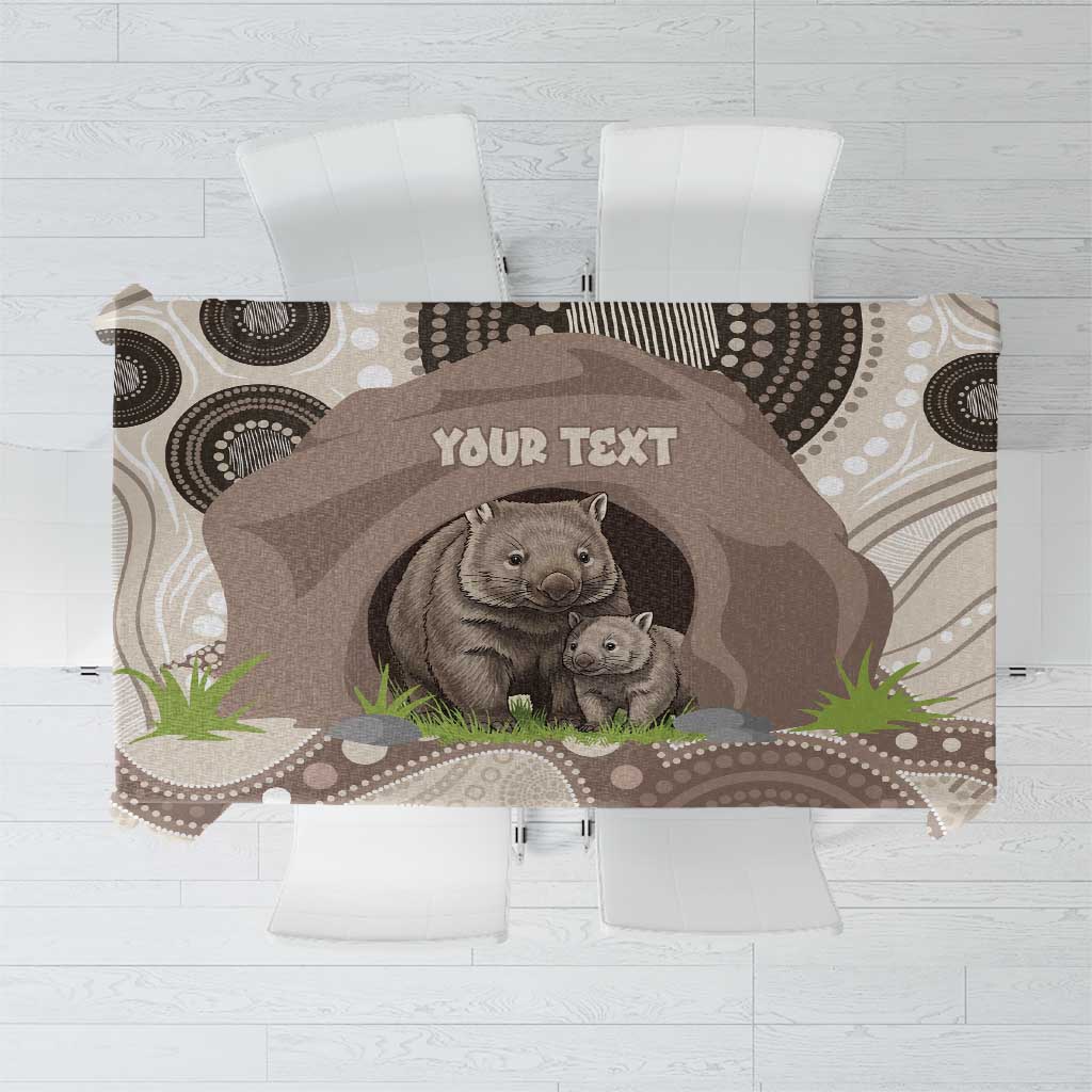 Personalised Australia Wombat Tablecloth Welcome To Our Home Aboriginal Art - Aussie Hoodie