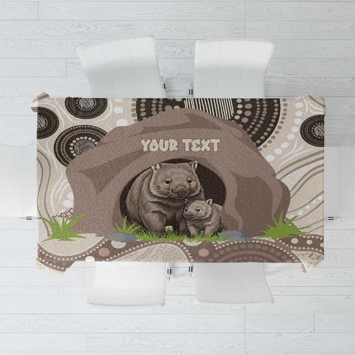 Personalised Australia Wombat Tablecloth Welcome To Our Home Aboriginal Art - Aussie Hoodie