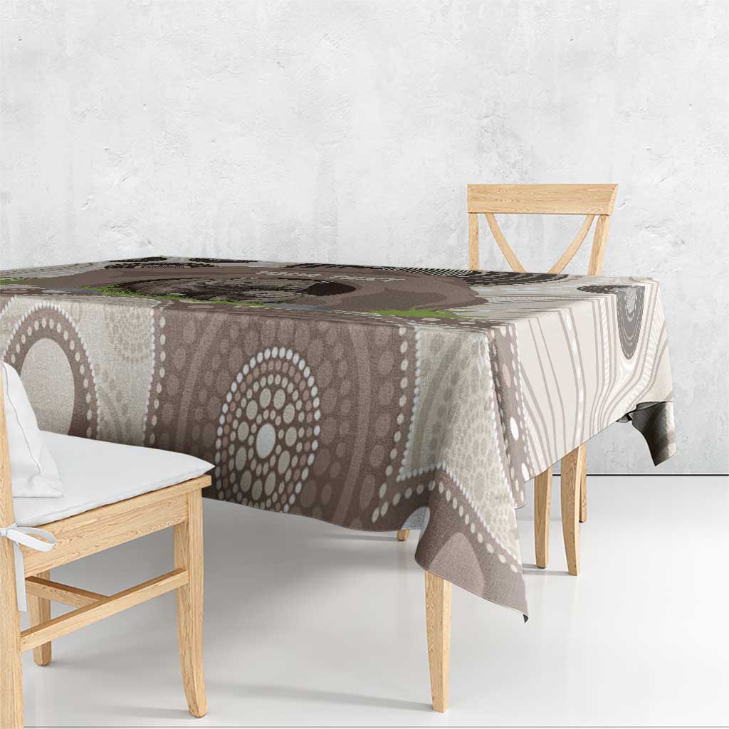 Personalised Australia Wombat Tablecloth Welcome To Our Home Aboriginal Art - Aussie Hoodie