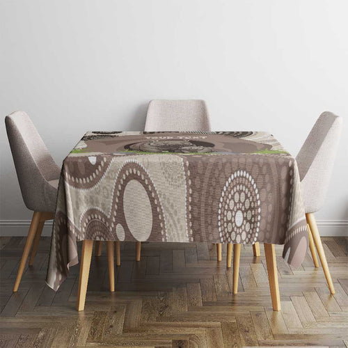 Personalised Australia Wombat Tablecloth Welcome To Our Home Aboriginal Art - Aussie Hoodie