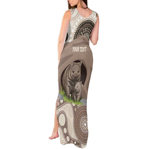 Personalised Australia Wombat Tank Maxi Dress Welcome To Our Home Aboriginal Art - Aussie Hoodie