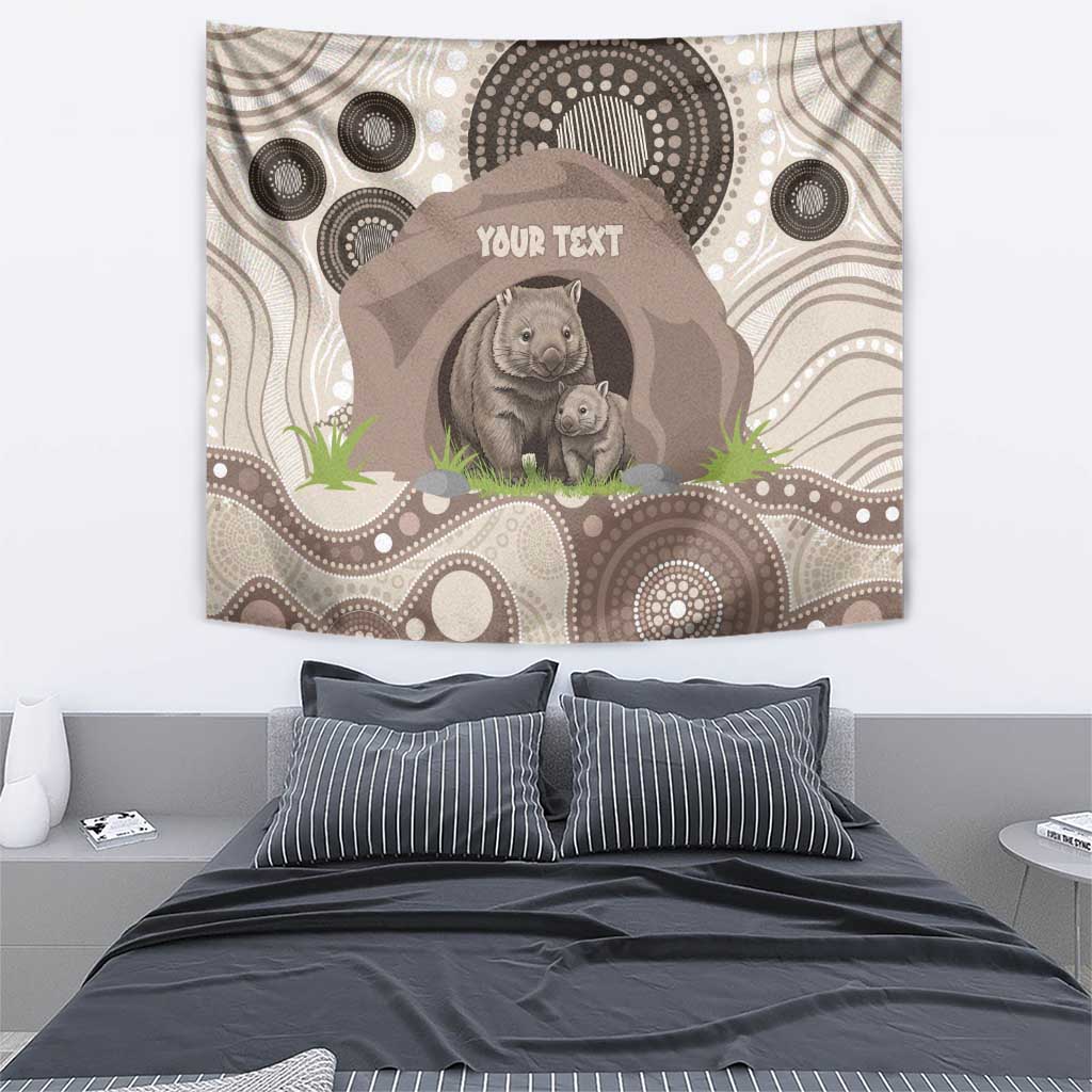 Personalised Australia Wombat Tapestry Welcome To Our Home Aboriginal Art - Aussie Hoodie