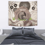 Personalised Australia Wombat Tapestry Welcome To Our Home Aboriginal Art - Aussie Hoodie