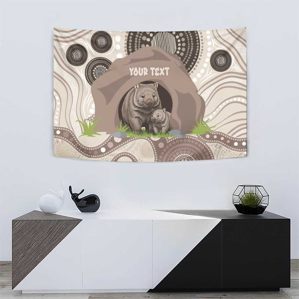 Personalised Australia Wombat Tapestry Welcome To Our Home Aboriginal Art - Aussie Hoodie