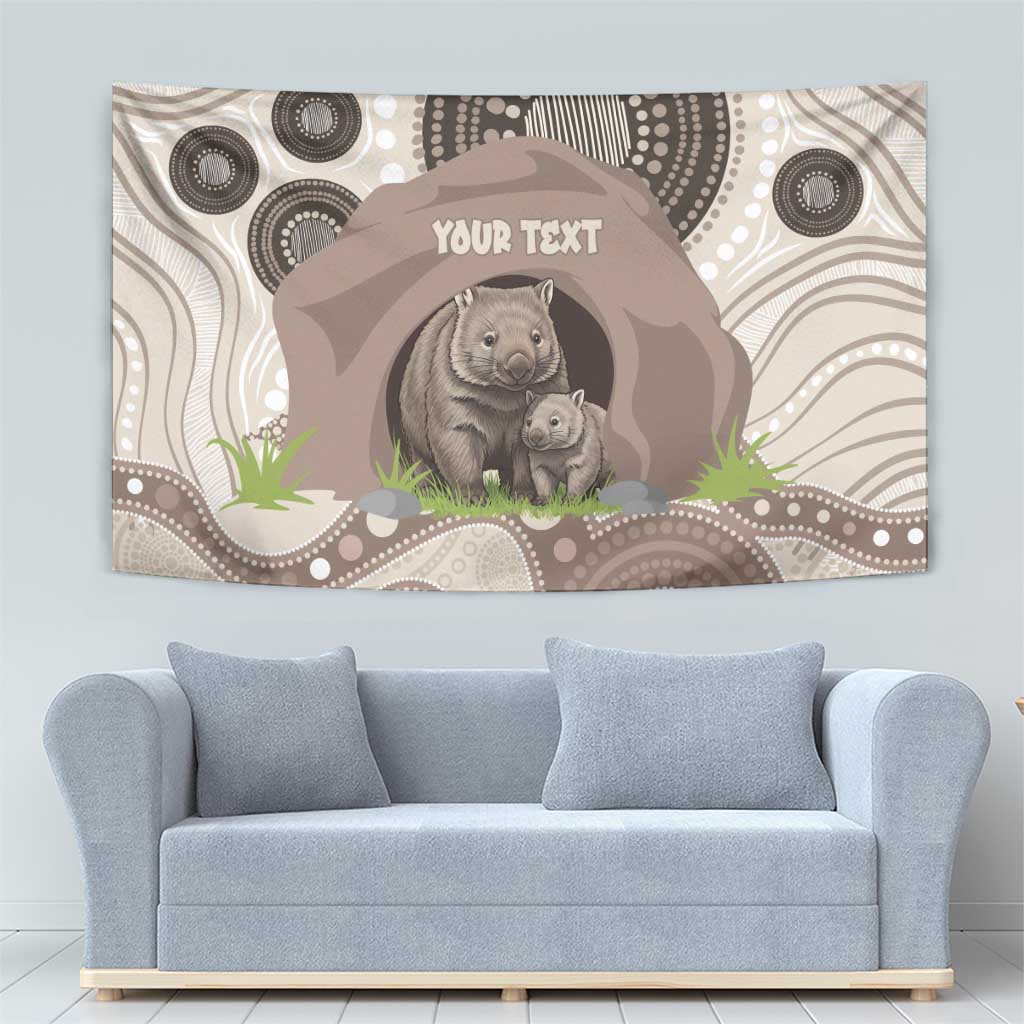 Personalised Australia Wombat Tapestry Welcome To Our Home Aboriginal Art - Aussie Hoodie