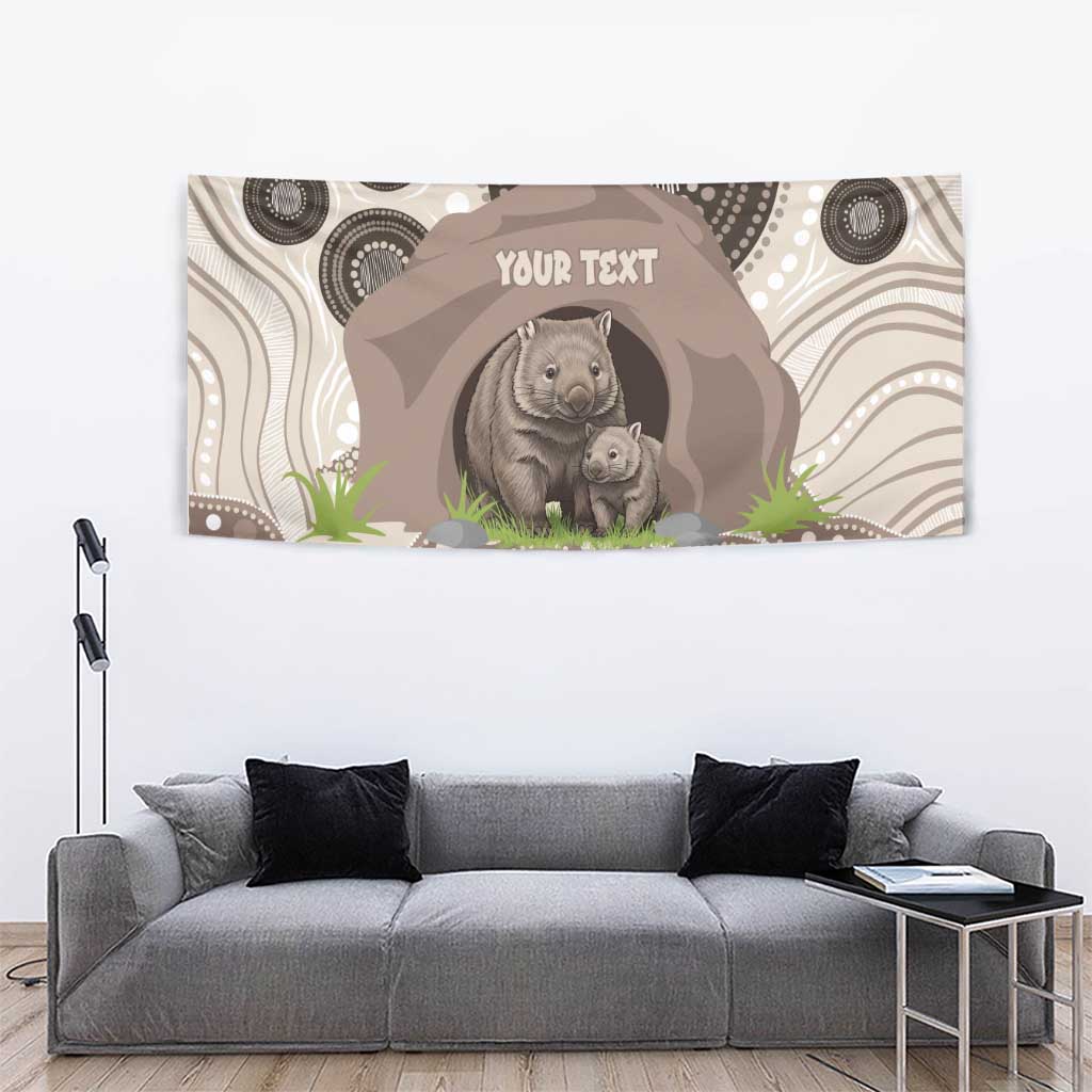 Personalised Australia Wombat Tapestry Welcome To Our Home Aboriginal Art - Aussie Hoodie